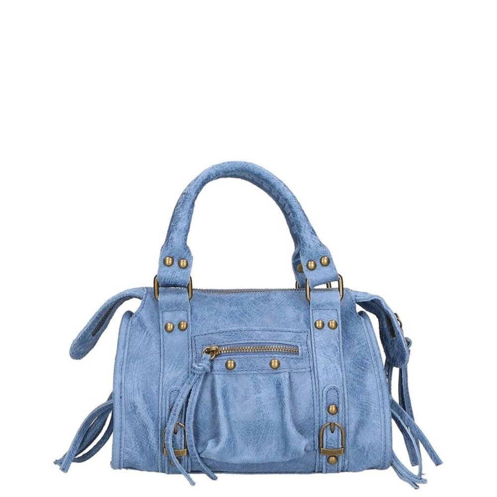 Chiara Ferretti Leather Satchel, Blue